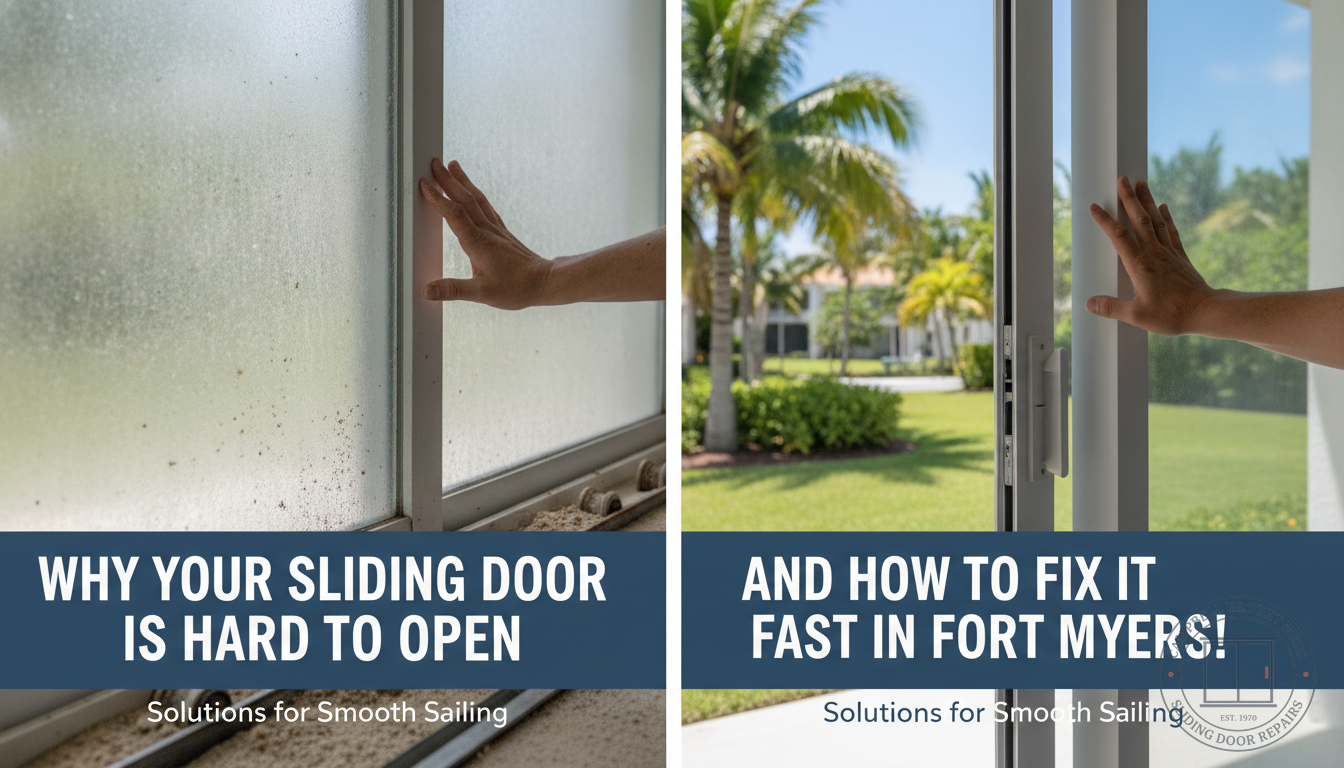 Why Your Sliding Glass Door Is Hard to Open (And How to Fix It Fast in Fort Myers)